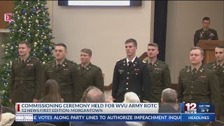 Commissioning ceremony held for WVU Army ROTC [upl. by Cooper739]