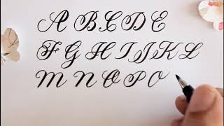 how to write in calligraphy  easy way for beginners [upl. by Harikahs]