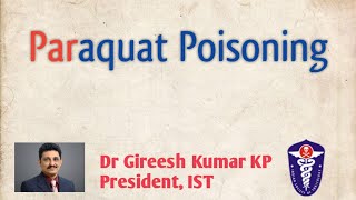 Paraquat Poisoning [upl. by Kuster]