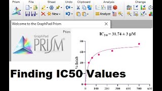 IC50 values by using GraphPad Prism MajidAli2020 [upl. by Renaldo]