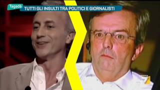 Tutti gli insulti tra politici e giornalisti [upl. by Singhal]