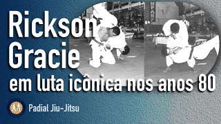 Rickson Gracie em luta icônica nos anos 80 jiujitsu [upl. by Aerdnu]