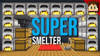 The BEST SUPER SMELTER Minecraft Bedrock 121 Tutorial [upl. by Hedwig557]