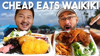 The Best Cheap Eats In Waikiki On A Budget [upl. by Nyrrad]