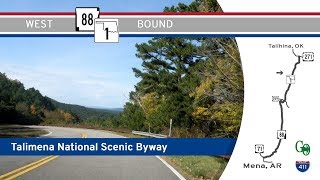 Talimena National Scenic Byway  AR88  OK1  Arkansas  Oklahoma  Drive Americas Highways 🚙 [upl. by Oscar]