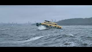 Manly Ferry smashed by huge waves as severe weather stretches across Sydney 2022 [upl. by Segal]