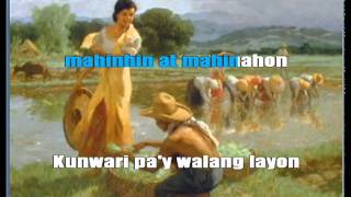 Maligayang Araw  Filipino Folk Song VideokeKaraoke [upl. by Dorene938]