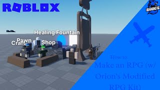 A first look on the Orions RPG Kit Orions Modified RPG Kit Roblox Studio BWKing16 [upl. by Rurik]