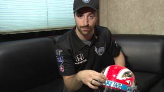 IndyCar driver James Hinchcliffe talks about helmet safety [upl. by Nonnah]