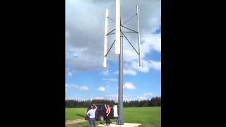 SpinWind 10kW  Windkraftanlage der Firma WindTec Darrieus HRotor [upl. by Aigneis]