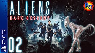 Lets Play Aliens Dark Descent PS5  Console Gameplay Episode 2 Dead Hills Lockdown PJ [upl. by Lahcym226]