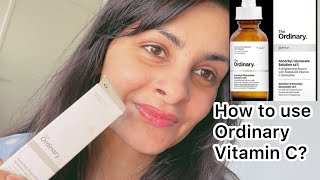 How to use Ordinary Vitamin C Ascorbyl Glucoside solution 12 [upl. by Ednyl]