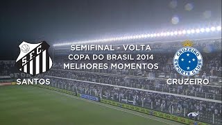 Melhores Momentos  Santos 3 x 3 Cruzeiro  Copa do Brasil  05112014 [upl. by Lowell909]