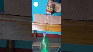 🤠balance a water bottle with matchstick  matchstick shorts  experiment  lifeexperiment7 [upl. by Adnala370]