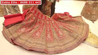 Bridal Special Wedding Showroom Design Rajwadi Lehenga Collection charminarshopping Zubia Elite [upl. by Yerok]