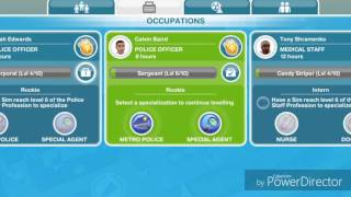 The Sims Freeplay Professions Specialization Training [upl. by Livia]