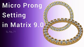 Micro Prong Setting in Matrix 90 matrix jewellery tutorial [upl. by Jeramey698]