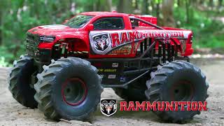 New Bright  RC 110 Scale Raminator and Rammunition Monster Trucks [upl. by Grimona]