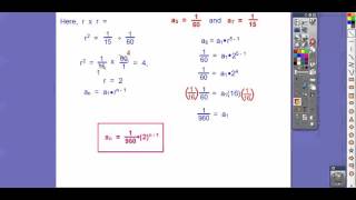 More Constructing Geometric Sequences  Module 142 Part 2 [upl. by Rannug]