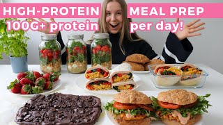 Easy Healthy amp High protein Meal Prep  100G protein per day [upl. by Feucht]