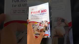 First aid for hospital attendant mcq firstaid hospital attendant newrelease books emergancy [upl. by Allehc165]