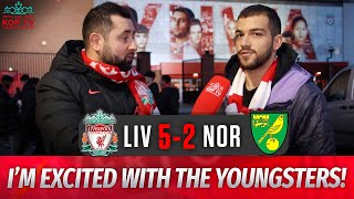 Liverpool 52 Norwich  Im Excited With The Youngsters  Fan Cam  Mario [upl. by Hawk735]