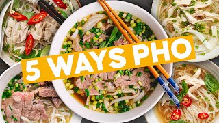 Vietnamese Pho 5 WAYS to make Pho at home  Marions Kitchen [upl. by Stutsman]