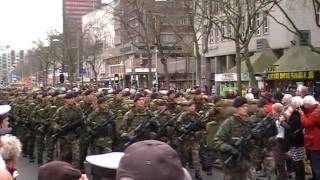 Defilé Korps Mariniers op de Coolsingel in Rotterdam ter ere 345 jarig bestaan [upl. by Linehan]