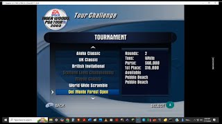 Tiger Woods PGA Tour 2003 Season Tiger Woods 1st Round Del Monte Forest Open Pebble Beach [upl. by Fiora201]