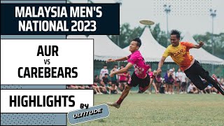 Malaysia Mens National 2023 Pool A Finals  Carebears vs AUR  Ultimate Frisbee Highlights [upl. by Deryl466]