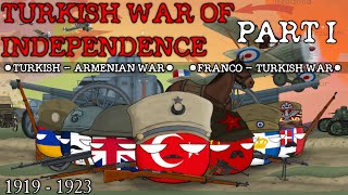 Turkish war of Independence 19191923  Countryballs  Animation  Episode 1 [upl. by Mitchael788]