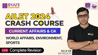 100 Most Expected GK Questions  World Affairs Environment Sports  AILET Crash Course [upl. by Diley]