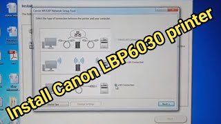 How to install Canon LBP6030 printer Easily  Setup canon lbp 6030 printer [upl. by Noitsirhc]