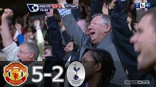 Five goals in 22 minutes Man United 5 2 Spurs [upl. by Hermia]