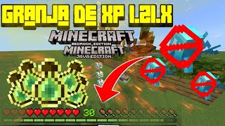 LA MEJOR GRANJA DE EXPERIENCIA PARA MINECRAFT BEDROCKJAVA 121X ⭐ ¡SIN OCUPAR ALLAYS ⭐ [upl. by Eradis]