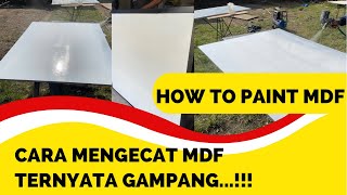 HOW TO PAINT MDF  DIY TIPS CARA MENGECAT MDF [upl. by Ahsetel294]