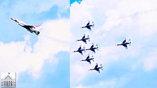 USAF Thunderbirds WOW Crowd at 2024 Charleston Airshow [upl. by Mikahs]