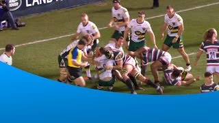 Leicester Tigers Ellis Genge takes out JP Doyle by mistake [upl. by Picker]