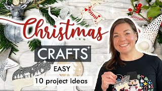 10 CHRISTMAS CRAFT IDEAS  DIY christmassy decorations and gifts BEST [upl. by Anaeco]