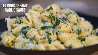 15 minute creamy garlic pasta sauce [upl. by Missie5]