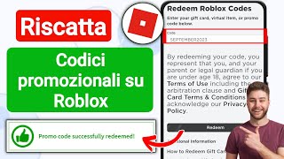 Come inserire il codice promozionale su un dispositivo mobile in Roblox  Codice promozionale Roblox [upl. by Fadas538]