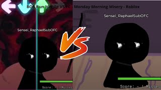 BOB Run Mobile VS PC  Monday Morning Misery  Roblox [upl. by Ahseneuq]