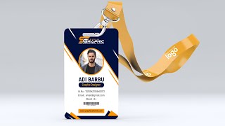 Professional Id Card Design  Photoshop Tutorial [upl. by Gerianna648]