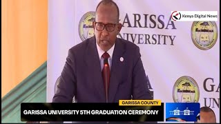 Defence CS Aden Duales keynote speech during Garissa Universitys 5th graduation Ceremony [upl. by Aicnerolf]