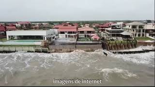 MARÉ ALTA EM PRAIA DO PARÁ ASSUSTA MORADORES – SALINÓPOLIS 2019 – TURISMO AQUI [upl. by Seidnac433]