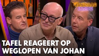 Vandaag Insidetafel reageert uitgebreid op het weglopen van Johan Derksen  VANDAAG INSIDE [upl. by Nivlem993]