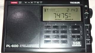 SW DX 7475 kHz Radio Thailand [upl. by Akim76]