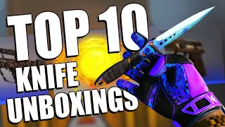 The Top 10 Most Expensive CSGO Knife Unboxing Videos  TDMHeyzeus [upl. by Serles]