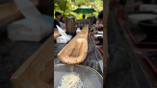 【KAMAKURA】ChayakadoNagashi Somen is very popular in Kamakura Somen eaten in nature is exceptional [upl. by Eikcin]