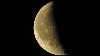 Waning Crescent Moon 424 of 2 May 2024 recorded with Nikon P900 [upl. by Aym]